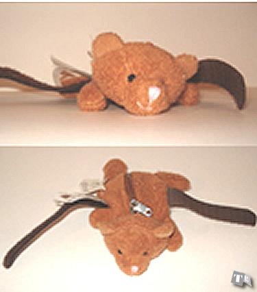 "Loopie" Bear - Zippered Pouch